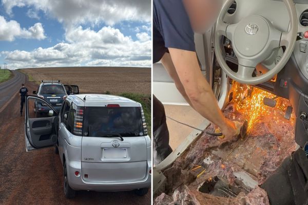 Receita Federal retém 83,9kg de substância análoga à maconha em veículo fiscalizado no município de Toledo