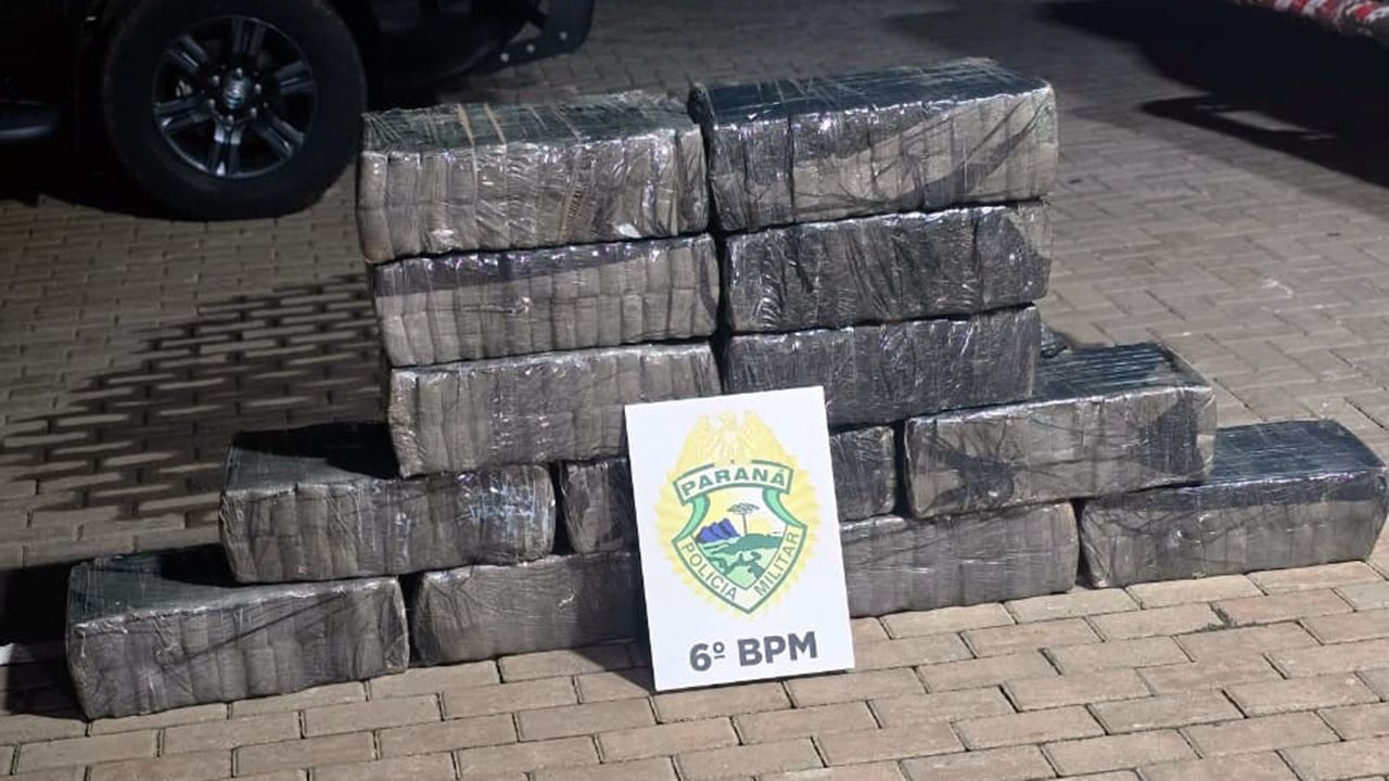 Homem é preso com mais de 200 kg de maconha em perseguição policial na região de Cascavel