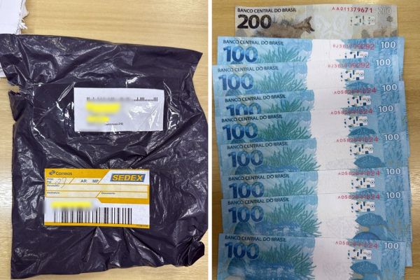Imagem referente a notícia: Polícia Federal flagra cédulas falsas enviadas pelos Correios em Cascavel e prende suspeito