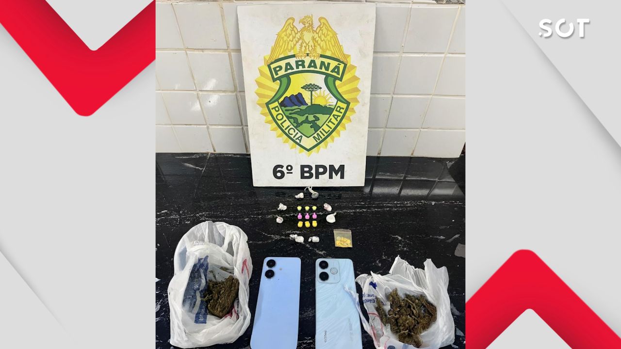 PM flagra carro lotado de drogas durante abordagem no Bairro Universitário em Cascavel