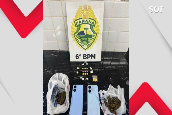 PM flagra carro lotado de drogas durante abordagem no Bairro Universitário em Cascavel