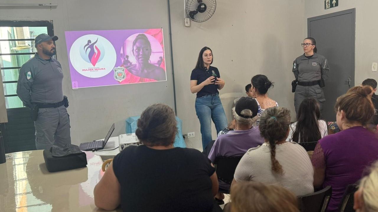Polícia Penal promove palestra do Programa Mulher Segura em Cascavel e fortalece ações contra a violência doméstica