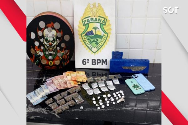 Imagem referente a notícia: Operação policial desmantela ponto de drogas no Interlagos e apreende quase 1kg de entorpecentes