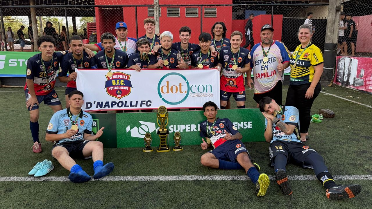 De virada histórica a campeão: D'Napolli conquista o Paranaense F7 Sub-20