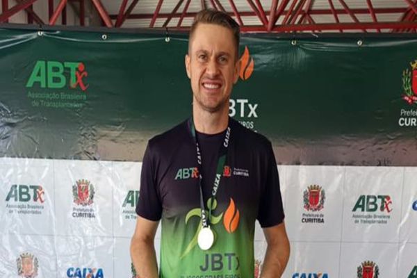 Imagem referente a notícia: Atleta de Cascavel conquista 4 medalhas nos Jogos Brasileiros para Transplantados