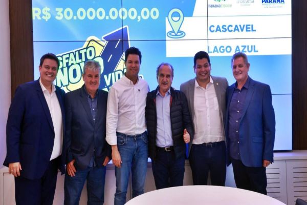 Fim da poeira: Governo do Paraná confirma R$ 30 milhões para asfaltar 100% do Lago Azul em Cascavel