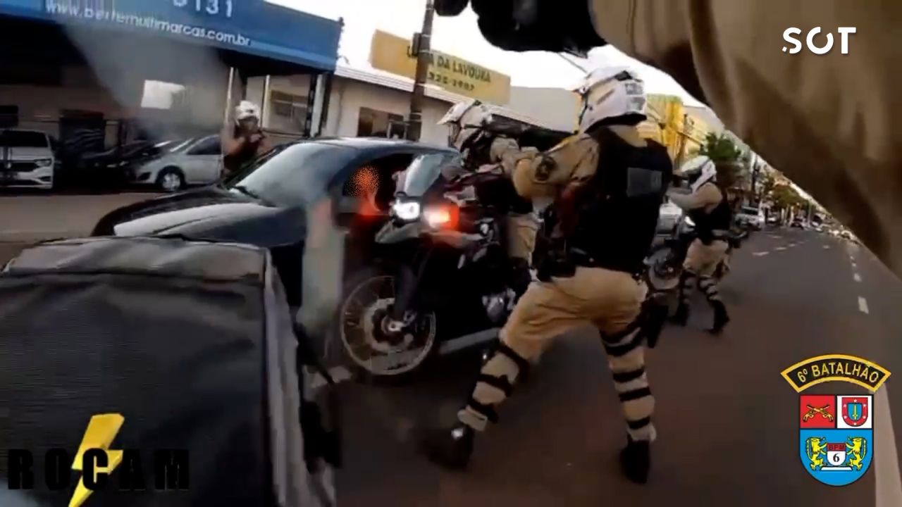 De Celta, jovem tenta dar fuga da Rocam, mas acaba preso com drogas no Bairro Parque São Paulo em Cascavel