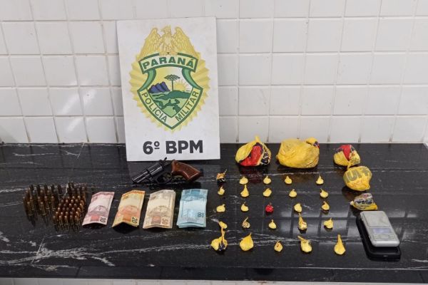 Operação do Choque e ALI desmantela esquema de drogas e apreende arsenal no Cancelli em Cascavel