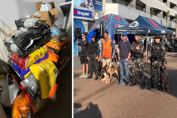 Polícia Militar e comunidade arrecadam mais de 1,5 tonelada de ração na 1ª Cãominhada do 6º BPM