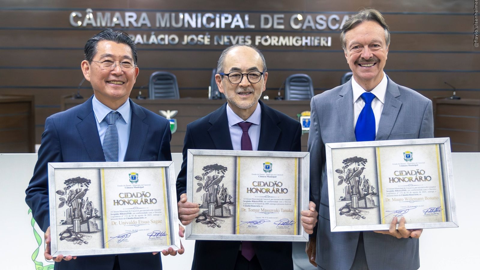 Médicos fundadores da Gastroclínica recebem o título de Cidadão Honorário