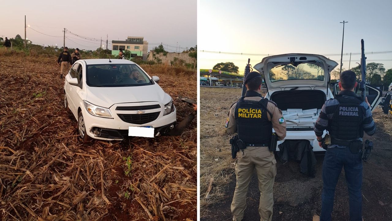 Operação em Santa Tereza do Oeste termina com apreensão de 358kg de maconha e recuperação de veículo roubado
