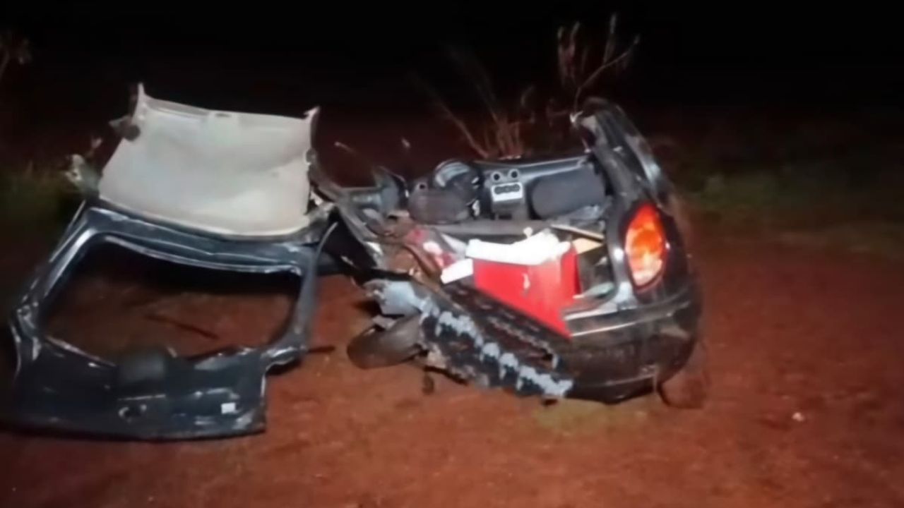 Tragédia na PR-317: colisão entre S10 e Celta deixa dois mortos e vários feridos em Engenheiro Beltrão