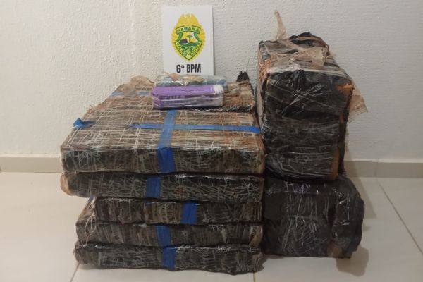 Perseguição termina com 145 kg de maconha apreendidos na BR-163 em Lindoeste