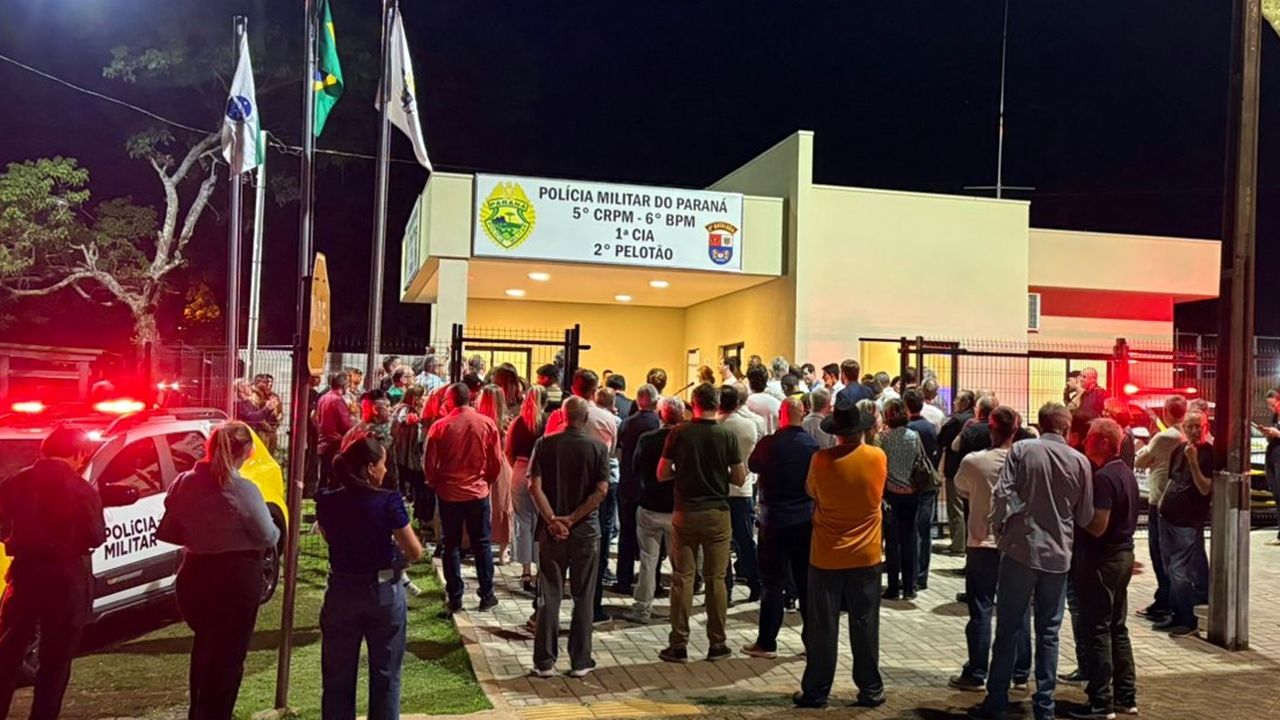 Nova base da Polícia Militar reforça a presença policial no Bairro Tropical em Cascavel