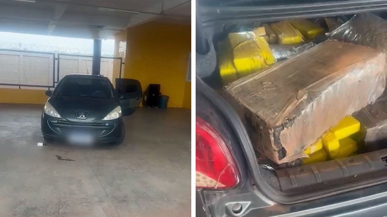 PRF apreende mais de 210 kg de maconha na BR-487, em Alto Paraíso