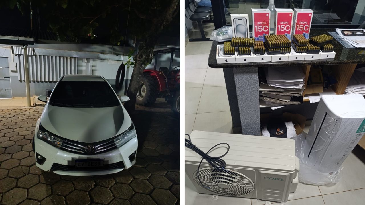 Roubo termina com trio preso e arsenal apreendido em Três Barras do Paraná