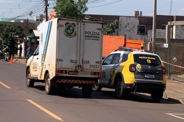 Imagem referente a notícia: Homem é morto após ser alvejado por disparos de arma de fogo no Bairro Santa Cruz, em Cascavel