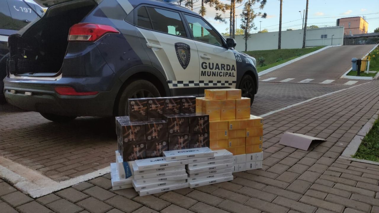 Guarda Municipal intercepta 185 caixas de cigarros contrabandeados na Rodoviária de Cascavel