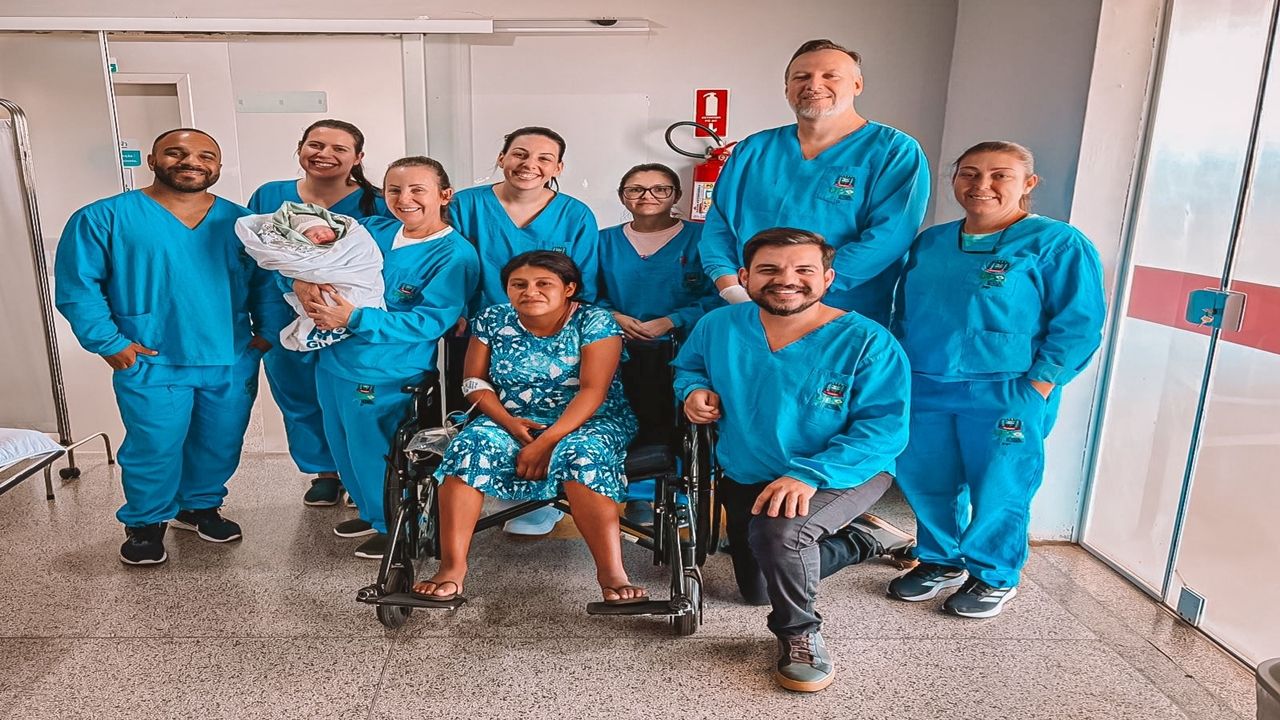 Emergência: Bebê nasce saudável na UPA de Guaíra e emociona equipe de saúde