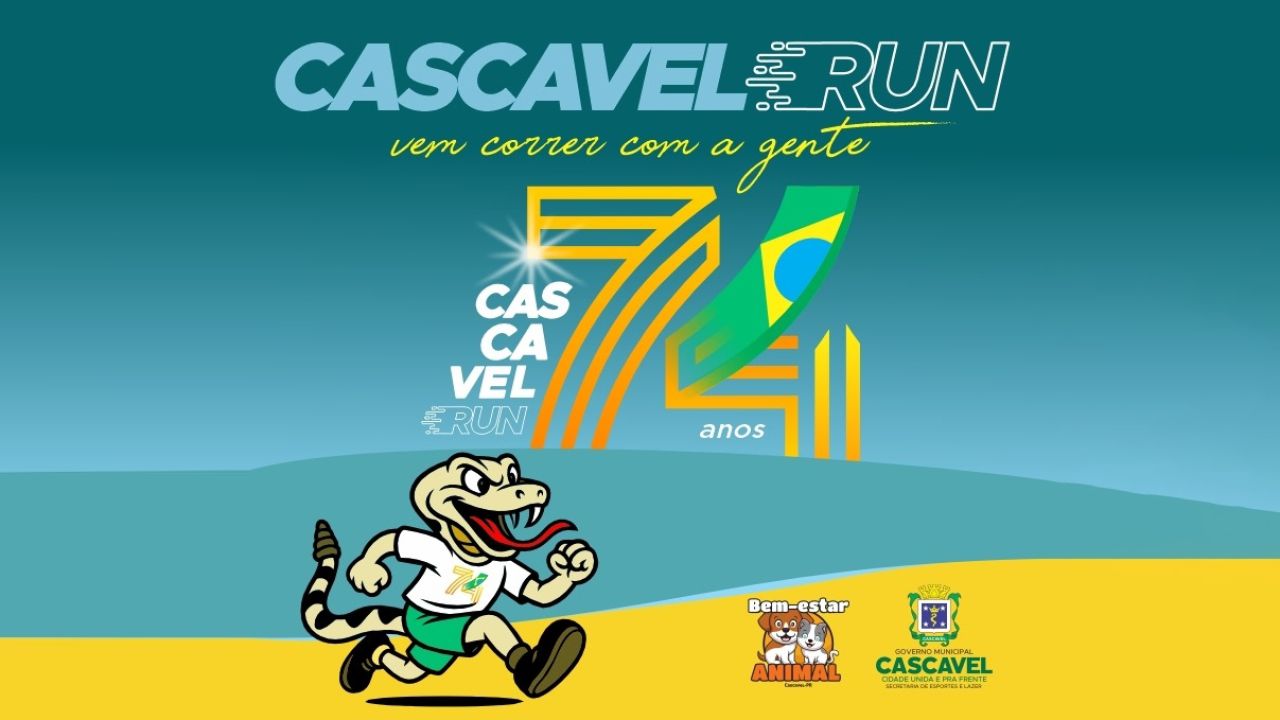 Aniversário de Cascavel: Inscrições para a Corrida Cascavel Run começam neste sábado (1°)