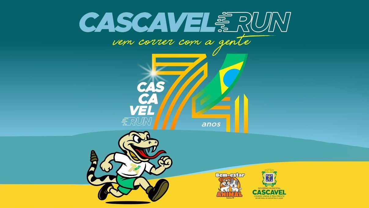 Aniversário de Cascavel: Inscrições para a Corrida Cascavel Run começam neste sábado (1°)