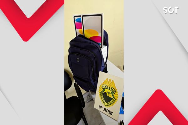 PM flagra motociclista com 16 iPads contrabandeados durante abordagem na BR-277