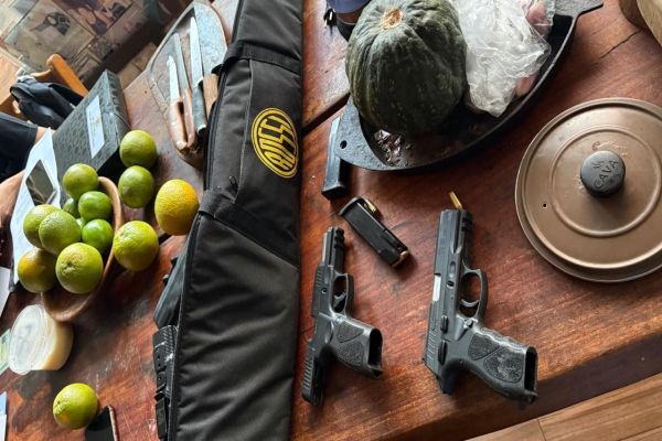 Imagem referente a notícia: PF cumpre mandado em investigação sobre crimes ambientais e porte ilegal de armas em Foz do Iguaçu