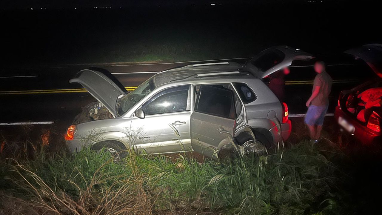 Colisão entre Zafira e Tucson é registrada na PR-182 entre Palotina e Toledo