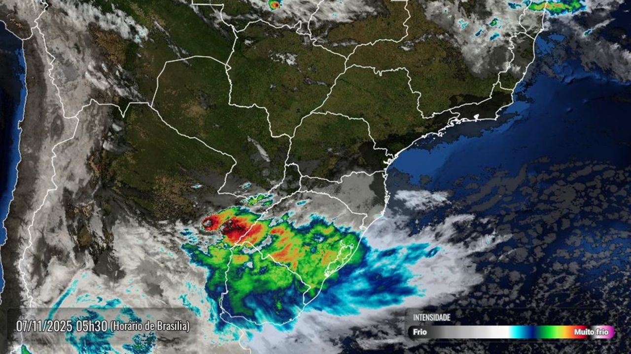 Tempestades severas devem atingir o Paraná com ventos de até 80 km/h e risco de granizo