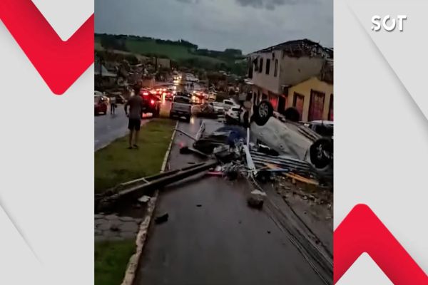Tornado de categoria F3 deixa cinco mortos e mais de 100 feridos em Rio Bonito do Iguaçu