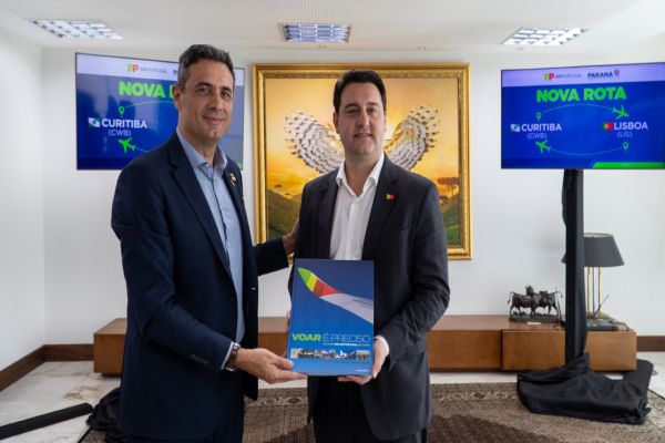 Imagem referente a notícia: Passagens aéreas da nova rota entre Curitiba e Lisboa já estão à venda