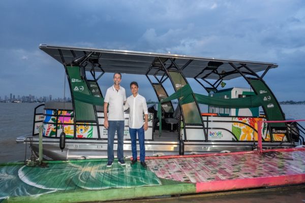 Imagem referente a notícia: Primeiro barco 100% movido a hidrogênio verde da América Latina já navega pelos rios de Belém