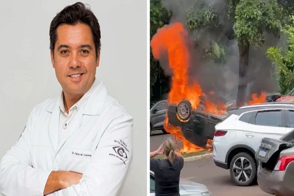 Médico oftalmologista morre carbonizado em grave acidente no norte do Paraná