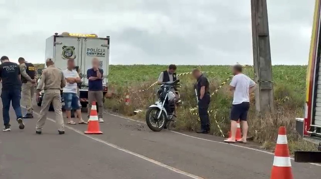 Jovem morre em queda de motocicleta na zona rural de Dois Vizinhos