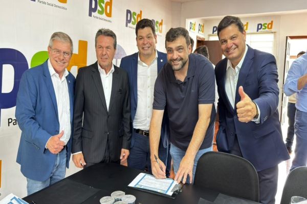 Imagem referente a notícia: Lideranças do Oeste e Centro-Oeste se filiam ao PSD e reforçam avanço regional da sigla
