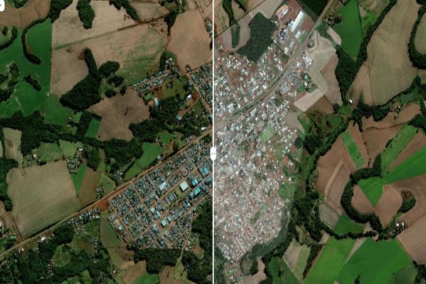 Imagem referente a notícia: Força-tarefa de geotecnologia agiliza reconstrução de Rio Bonito do Iguaçu