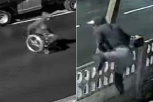 Imagem referente a notícia: Cadeirante pula muro para furtar peças de veículos no Paraná; Um dia antes já havia invadindo outra empresa