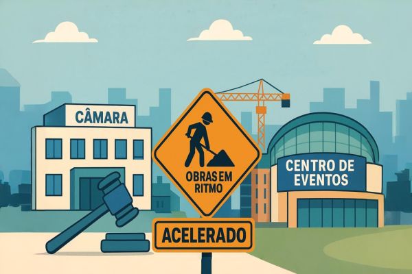 Imagem referente a notícia: Centro de Convenções, polêmicas políticas e obras em ritmo acelerado movimentam Cascavel