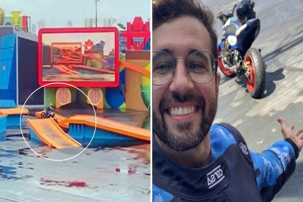 Motociclista morre durante apresentação no Beto Carrero World na Penha (SC)