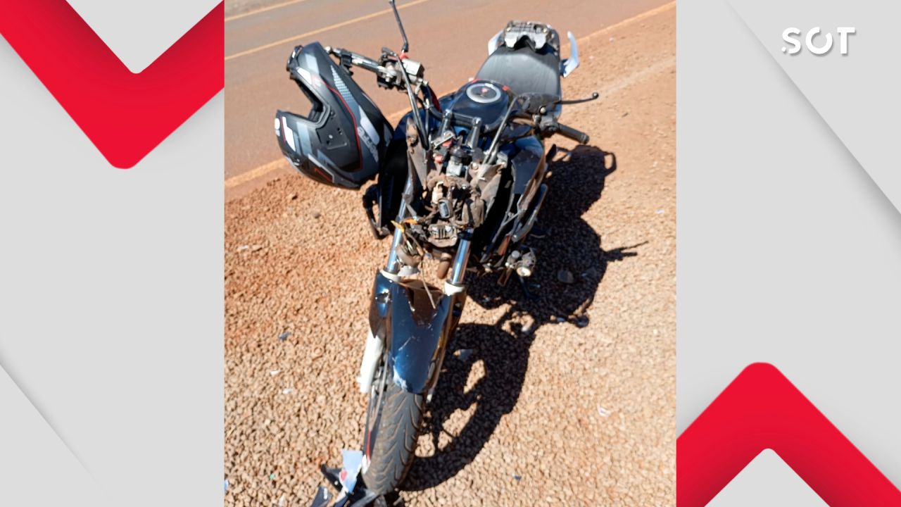 Motociclista fica ferido após violenta colisão na PR-364 entre Encantado do Oeste e Palotina