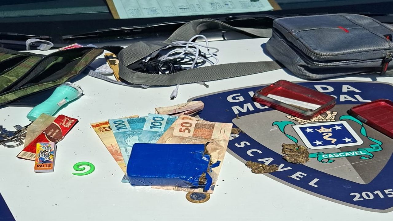 Guarda Municipal apreende drogas após abordagem de Rotina em Cascavel