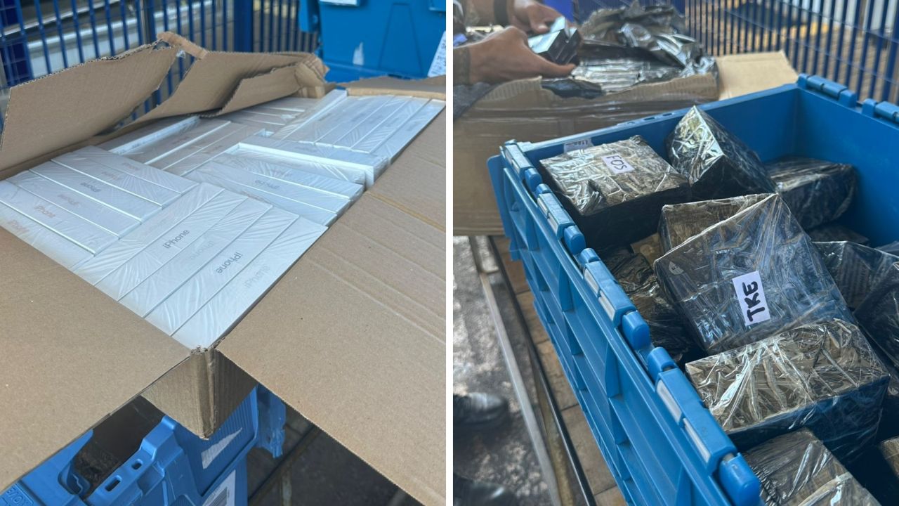 Caminhão de medicamentos é flagrado com carga de Iphones e cigarros eletrônicos avaliada em R$ 1 milhão