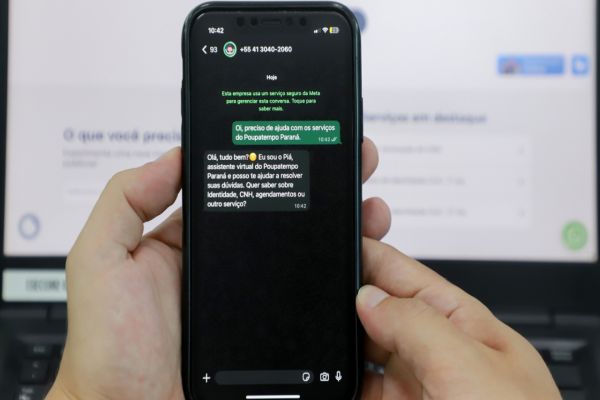 WhatsApp do Poupatempo Paraná está disponível 24 horas por dia para dúvidas