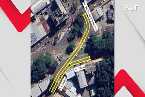 Transitar: Rua Erechim terá agora duas faixas de acesso à Avenida Barão do Rio Branco