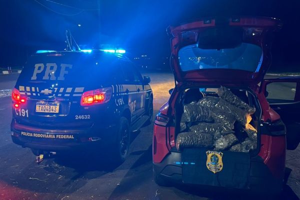 Homem é preso transportando quase 100 kg de droga na BR-277 em Medianeira