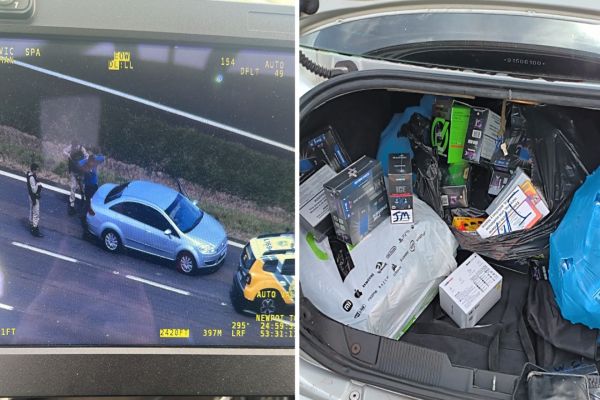 Imagem referente a notícia: Operação integrada da PMPR resulta na apreensão de cigarros eletrônicos na BR-277 em Cascavel