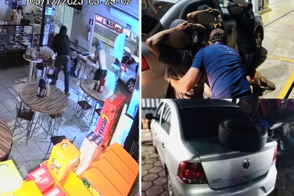 PCPR e PMPR prendem trio responsável por assalto a motorista de aplicativo em Virmond e furto a panificadora em Três Barras do Paraná