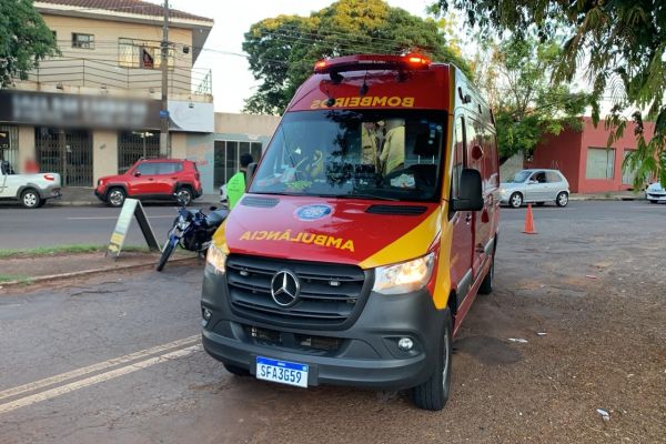 Imagem referente a notícia: Colisão entre motos mobiliza equipes de socorro no Bairro São Cristóvão