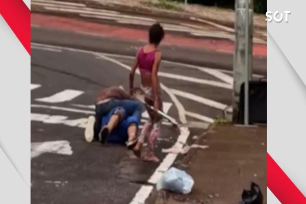 Homem é brutalmente agredido em briga de moradores de rua no Bairro 14 de Novembro