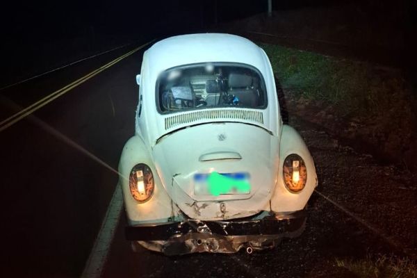 Imagem referente a notícia: Colisão traseira mobiliza equipes de resgate na PR-317 em Santa Helena